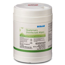 EcoLab Ecolab® Surface Disinfectant Premoistened Manual Pull Wipe 85 Count Canister Scented NonSterile - Case of 12 - 6000169-CS