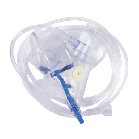 McKesson NonRebreather Oxygen Mask McKesson Elongated Style Adult One Size Fits Most Adjustable Head Strap / Nose Clip - Each - 16-108E-EA