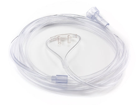 McKesson Nasal Cannula Low Flow Delivery McKesson Adult Curved Prong / NonFlared Tip - Case of 50 - 16-3318E-CS
