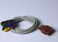 Mindray USA Leadwire 0.6 Meter, Brown, 12-Leads, Chest Wires, Clip, Adult/Pediatric Lifestage For BeneView Patient Monitor - Each - 0010-30-42904-EA