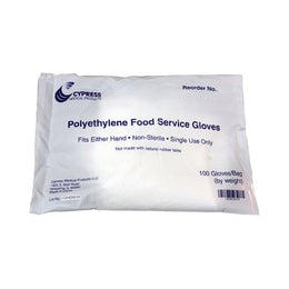 McKesson Medical Surgical Food Service Glove Food Guard® Large Textured Grip Clear Polyethylene - Case of 5000 - 26-06-CS