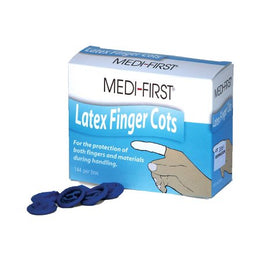 Medique Products Finger Cot Medi-First® Large 2-1/2 Inch Length Powder Free Latex NonSterile - Box of 144 - 70035-BX