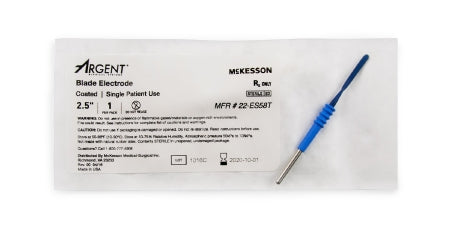 McKesson Blade Electrode McKesson Argent™ Coated Stainless Steel Blade Tip Disposable Sterile - Box of 12 - 22-ES58T-BX