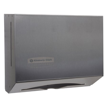 Kimberly Clark Paper Towel Dispenser K-C PROFESSIONAL SCOTTFOLD Silver Stainless Steel Manual Pull Wall Mount - Case of 1 - 09216-CS