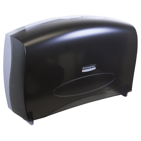 Kimberly Clark Toilet Tissue Dispenser K-C PROFESSIONAL Black Smoke Plastic Manual Pull Jumbo Roll Wall Mount - Case of 1 - 09551-CS