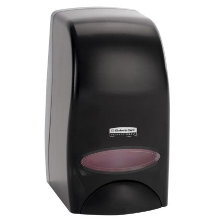 Kimberly Clark Hand Hygiene Dispenser Scott® Essential™ Black Plastic Manual Push 1 Liter Wall Mount - Case of 1 - 92145-CS