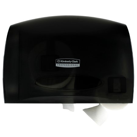 Kimberly Clark Toilet Tissue Dispenser Kimberly-Clark Professional Black Smoke Plastic Manual Pull Jumbo Roll Wall Mount - Case of 1 - 09602-CS