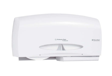 Kimberly Clark Toilet Tissue Dispenser K-C PROFESSIONAL White Plastic Manual Pull Double Roll Wall Mount - Case of 1 - 09609-CS