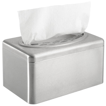 Kimberly Clark Paper Towel Dispenser K-C PROFESSIONAL Silver Stainless Steel Manual Pull 1 Box Countertop - Case of 2 - 09924-CS
