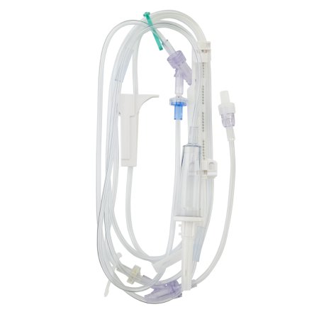 B. Braun IV Pump Set Infusomat® Space® Pump 2 Ports 20 Drops / mL Drip Rate Without Filter 114 Inch Tubing - Case of 24 - 490102-CS