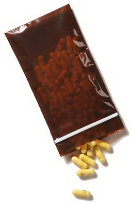 Minigrip Reclosable Bag Lab Guard® 3 X 5 Inch Polyethylene Amber Zipper Closure - Case of 1000 - MGUV3P0305-CS