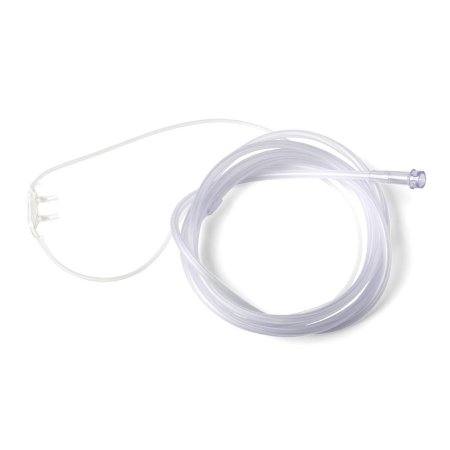 Medline Nasal Cannula Continuous Flow SuperSoft Adult Curved Prong / NonFlared Tip - Case of 50 - HCSU4514S-CS