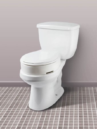 Apex-Carex Raised Toilet Seat Carex® 3-1/2 Inch Height White 300 lbs. Weight Capacity - Case of 3 - FGB32200 0000-CS