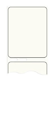 United Ad Label Blank Label DYMO® Printer Label White Thermal 1 X 2-1/8 Inch - Roll of 1 - ULDT12125-RL
