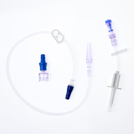 ICU Medical IV Extension Set Needle-Free Port 20 Inch Tubing - Case of 50 - CH3927-CS