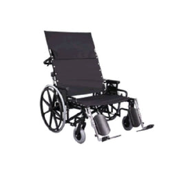 Graham-Field Bariatric Reclining Wheelchair Regency XL 2000 Heavy Duty Dual Axle Full Length Arm Swing-Away Elevating Legrest Black Upholstery 26 Inch Seat Width Adult 700 lbs. Weight Capacity - Each - 67262050R-EA