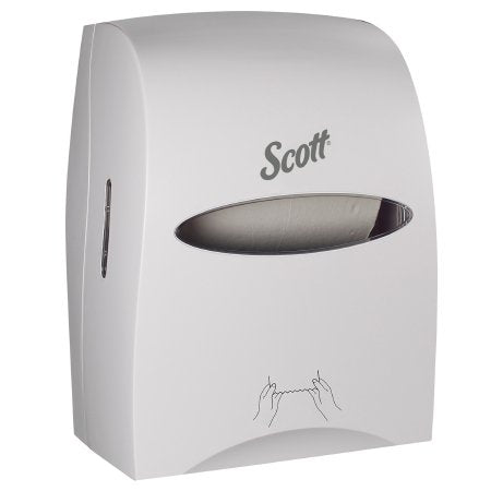 Kimberly Clark Paper Towel Dispenser Scott® Essential™ White Plastic Manual Pull 1 Roll Wall Mount - Each - 46254-EA