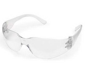 Market Lab Inc Safety Glasses Intruder™ Clear Tint Polycarbonate Lens Clear Frame Over Ear Small - Each - 6598-EA