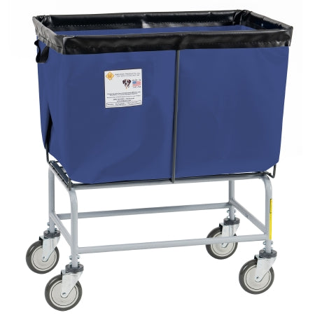 R & B Wire Products Elevated Basket Truck 6 Bushel Capacity Tubular Steel 5 Inch Clean Wheel System™ Casters - Each - 466NVY-EA