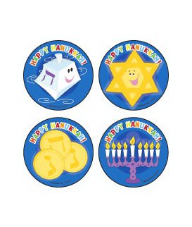 Medibadge Kids Love Stickers® 90 per Unit Happy Hanukkah , Assorted Sticker - Pack of 90 - W2029P-PK