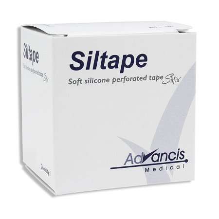 Mediusa Medical Tape Siltape® White 3/4 Inch X 3 Yard Silicone NonSterile - Case of 12 - CR3938-CS