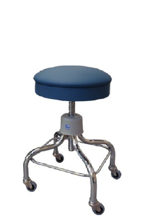 Pedigo Products Exam Stool Screw Shaft 2 Inch Double Ball Bearing Casters Columbia Blue - Each - T-36-CLB-EA