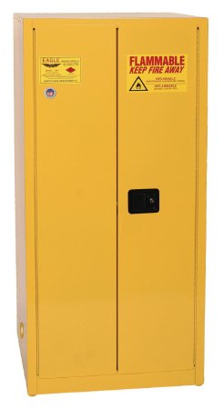 Fisher Scientific Flammable Safety Cabinet Floor Standing Steel 2 Shelves True Lock - Each - 17-156F-EA