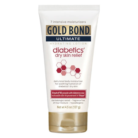 Chattem Hand and Body Moisturizer Gold Bond® Ultimate Diabetics' 2.4 oz. Tube Unscented Cream - Each - 04116705360-EA