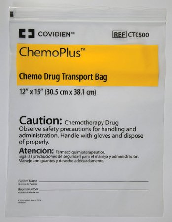Health Care Logistics Chemo Drug Transport Bag ChemoPlus™ Clear Bag 12 X 15 Inch - Pack of 100 - 9491-PK