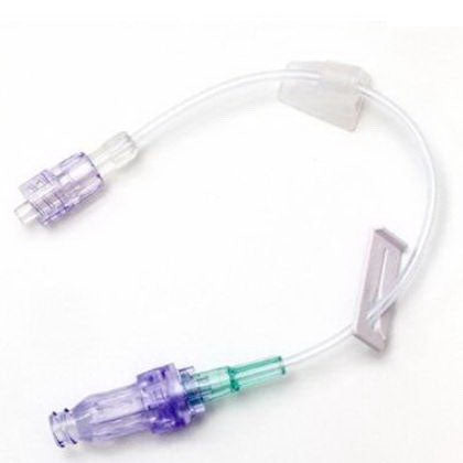 B. Braun IV Extension Set SteadyCare™ Needle-Free Port Standard Bore 7 Inch Tubing Without Filter Sterile - Case of 100 - 470186-CS