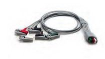 Mindray USA Mobility ECG Wire 24 Inch, 5-Leads, Pinch Leads, Reusable For DPM 6, DPM 7, Panorama, Passport 2, Passport V, Spectrum, Spectrum OR, V12, V21, Passport 8, Passport 12, T1 Patient Monitor - Each - 0012-00-1514-02-EA