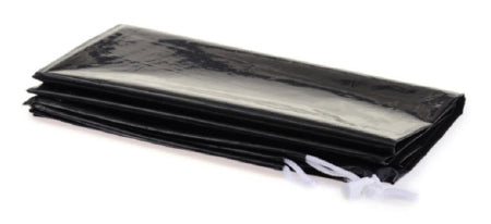 Medline Trash Bag Medline 40 gal. Black LDPE 2.5 mil 40 X 40 Inch Flat Pack - Case of 100 - SYP404025BL-CS