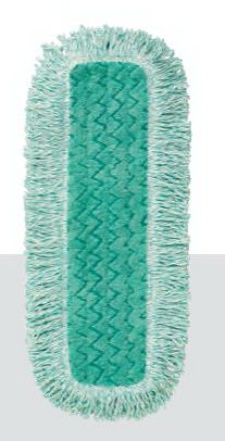 RJ Schinner Co Dust Mop Pad Rubbermaid® HYGEN™ Looped-end Green Microfiber Reusable - CT/6 - FGQ41800GR00-CT