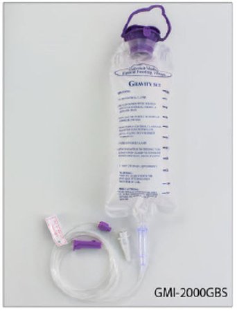 Generica Medical International Gravity Feeding Bag Set with ENFIT™ Connector and Transitional Adapter Generica 1000 mL - Case of 30 - GMI2000GBS-CS