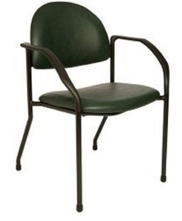 The Brewer Company Side Chair Royal Blue Fixed Armrests Vinyl - Each - 1200-SP-US354-EA