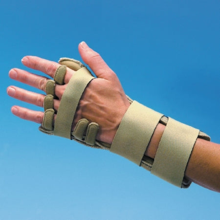 Patterson Medical Supply Wrist Splint Comforter™ Fabric / Metal / Neoprene Right Hand Beige Small - Each - 929286-EA