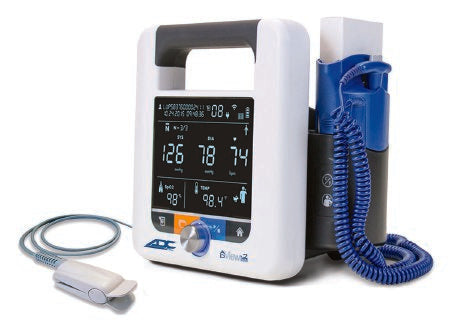 American Diagnostic Corp Blood Pressure Monitoring Unit with SpO2, Temperture Adview™ Mobile / Wall Mount AC Power / Battery Operated - Each - 9005BPSTO-EA