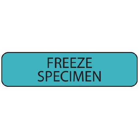Precision Dynamics Pre-Printed Label MedVision® Laboratory Use Blue Paper FREEZE SPECIMEN Black Temperature Control 5/16 X 1-1/4 Inch - Roll of 1 - MV01SB0949-RL