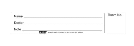 First Healthcare Products Insert Card - PD/100 - 4266-12-PD