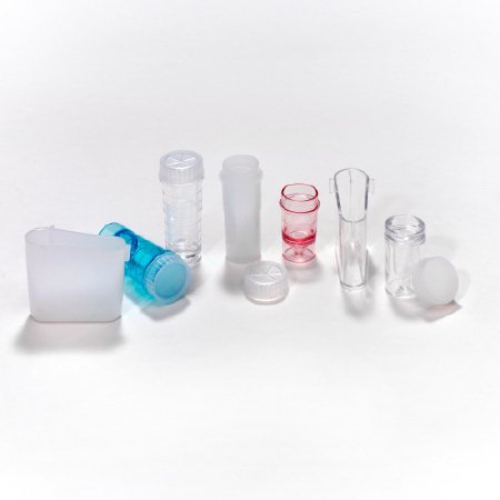 Caplugs Beaker Cup 5 mL, Natural, Fin Base - Pack of 1000 - 178-4469-010-PK