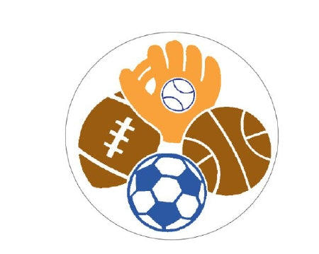 Shamrock Scientific 200 per Unit Sports Sticker Sticker - Roll of 1 - AWARD-8-RL