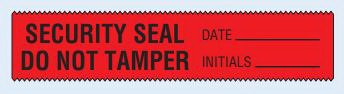 Shamrock Scientific Security Seal Label 1-3/8 X 6-5/8 Inch - Pack of 1 - EL-11-PK
