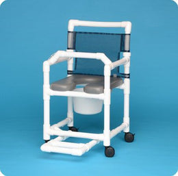 IPU Commode / Shower Chair ipu® Mesh Backrest 300 lbs. Weight Capacity - Each - VL OF17 P FRLB B-EA