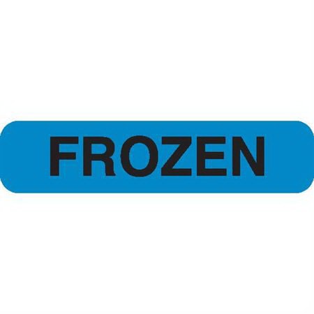 Market Lab Inc Pre-Printed Label Laboratory Use Blue Paper FROZEN Black Temperature Control 37-100 X 11-31/50 Inch - Roll of 1 - 6755-RL