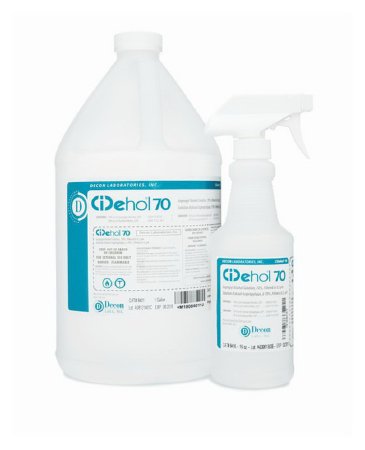 Fisher Scientific CiDehol® 70 Surface Disinfectant Cleaner Alcohol Based Trigger Spray Liquid 32 oz. Bottle Alcohol Scent Sterile - Each - 04355250-EA