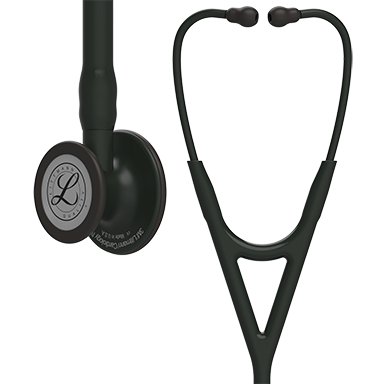 3M Cardiology Stethoscope 3M™ Littmann® Cardiology IV™ Black 1-Tube 27 Inch Tube Double-Sided Chestpiece - Each - 6163-EA