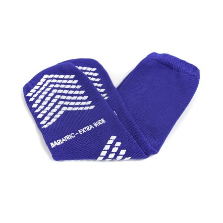 McKesson Slipper Socks McKesson Bariatric / Extra Wide Royal Blue Above the Ankle - Pair - 16-SCE4-PR