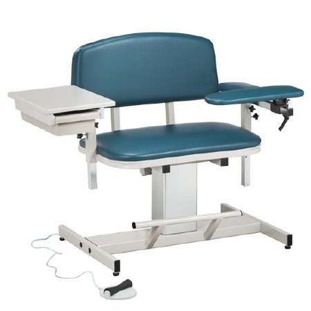 Clinton Industries Blood Drawing Chair Power Series Padded Flip Up Arm - Each - 6352-EA
