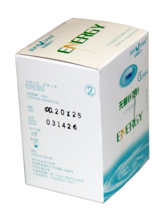 ProMed Specialties Acupuncture Needle ProMed® 3 Japanese Gauge 25 mm Length - Box of 100 - PMA-.20X25-BX