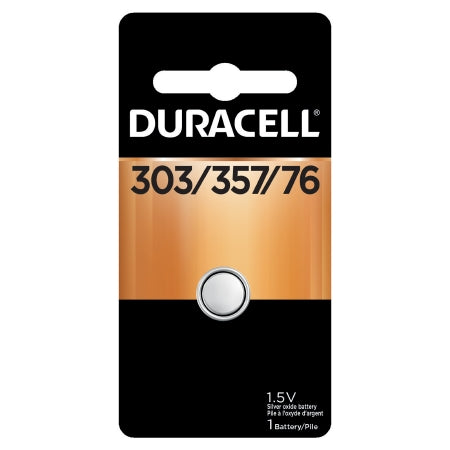Duracell Silver Oxide Battery Duracell® 303 / 357 Coin Cell 1.5V Disposable 1 Pack - Case of 36 - D303/357PK-CS